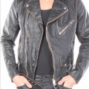 Like new Diesel leather biker jacket